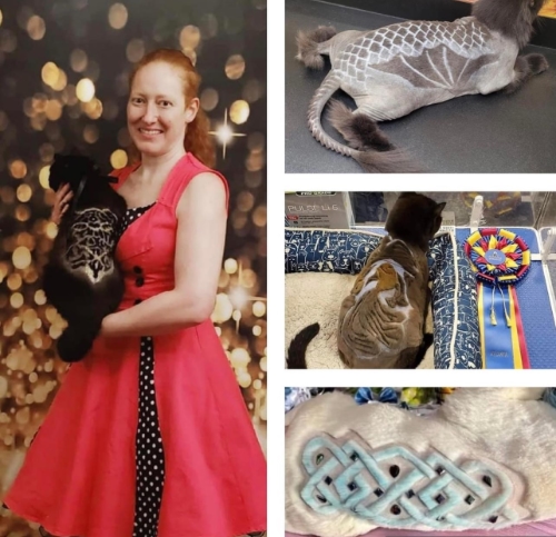 Patricia Lee and examples of creative grooming on cats